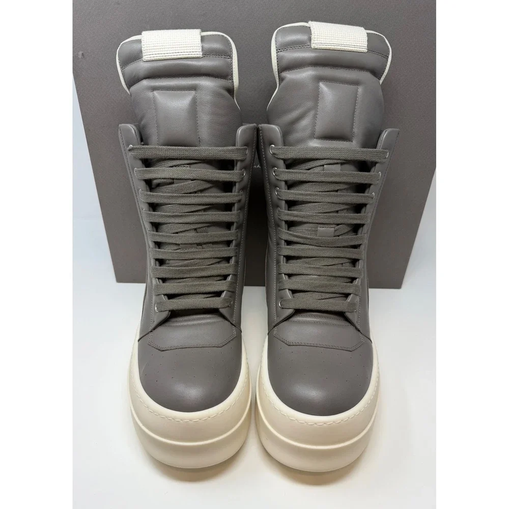 Rick Owens Runway Mega Geobasket High Sneaker Grey Size 7 US 40 EU
